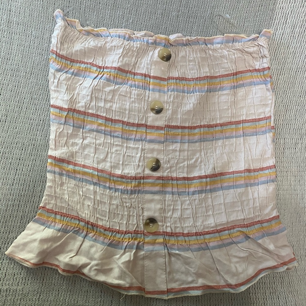 NWOT Style  Envy Button Front Tube Top
